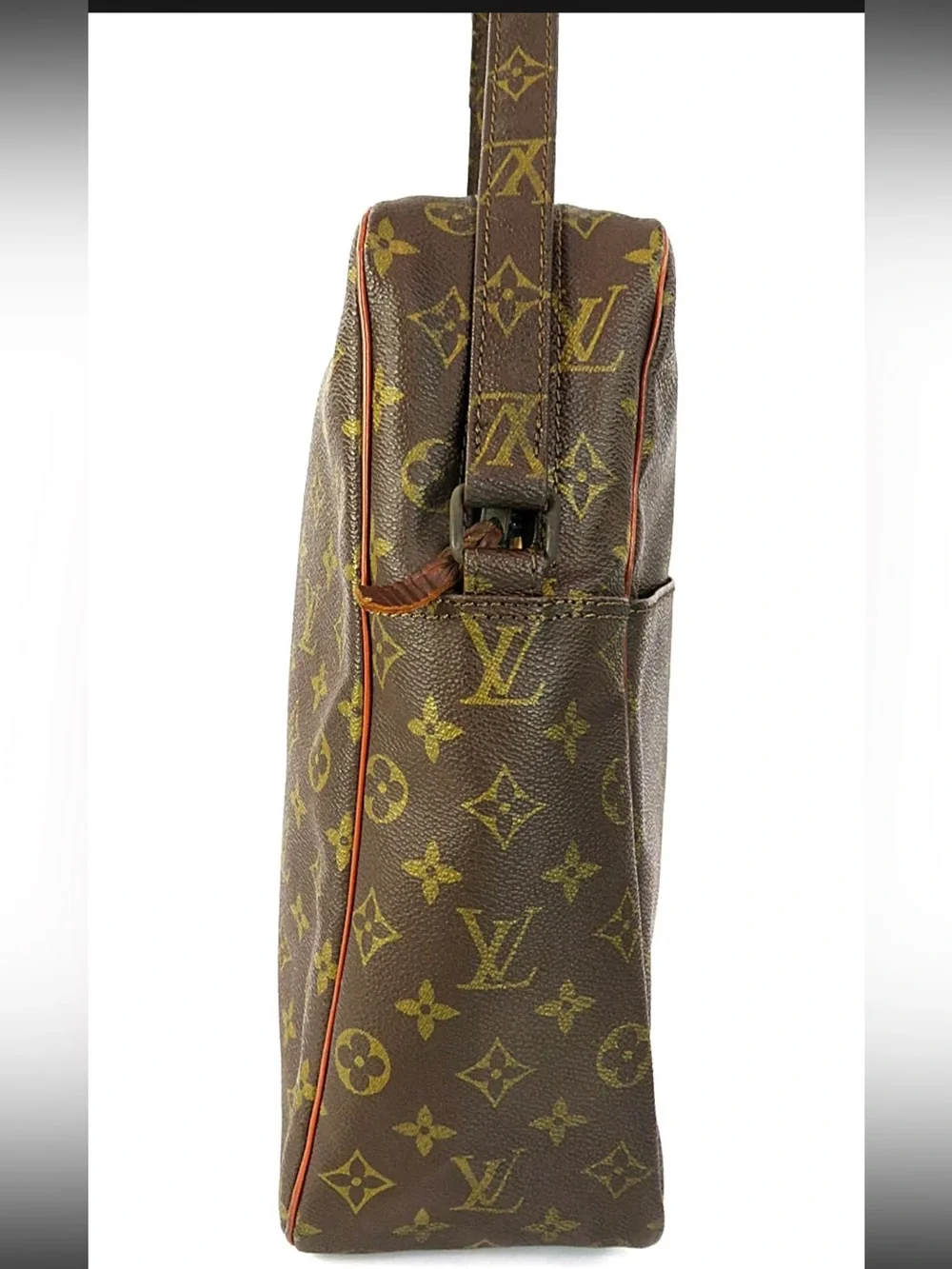 Louis Vuitton Monogram Canvas Messenger Bag in Brown and Gold